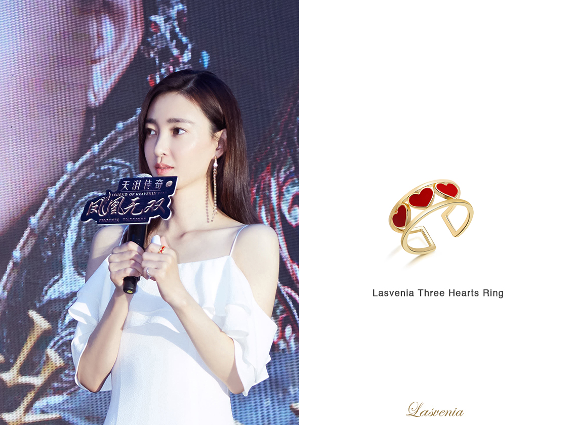 ·¨¹úÉè¼ÆÊ¦Æ·ÅÆLasvenia Three Hearts Ring ºìÐĿɵ÷½Ú½äÖ¸