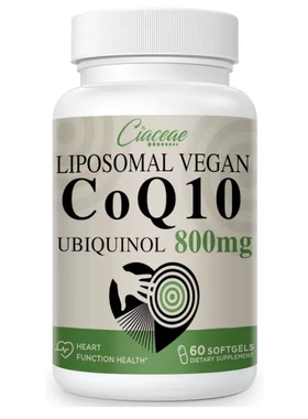 Liposomal CoQ10 800mg Ubiquinol Softgel, Max Absorption 60粒