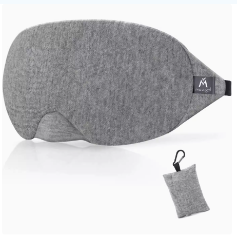 Mavogel Cotton Sleep eye mask棉质遮光眼罩助睡眠旅行工作柔软 - 实物图