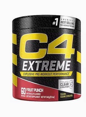 C4 Extreme Pre Workout Powder Fruit Punch | Preworkout En