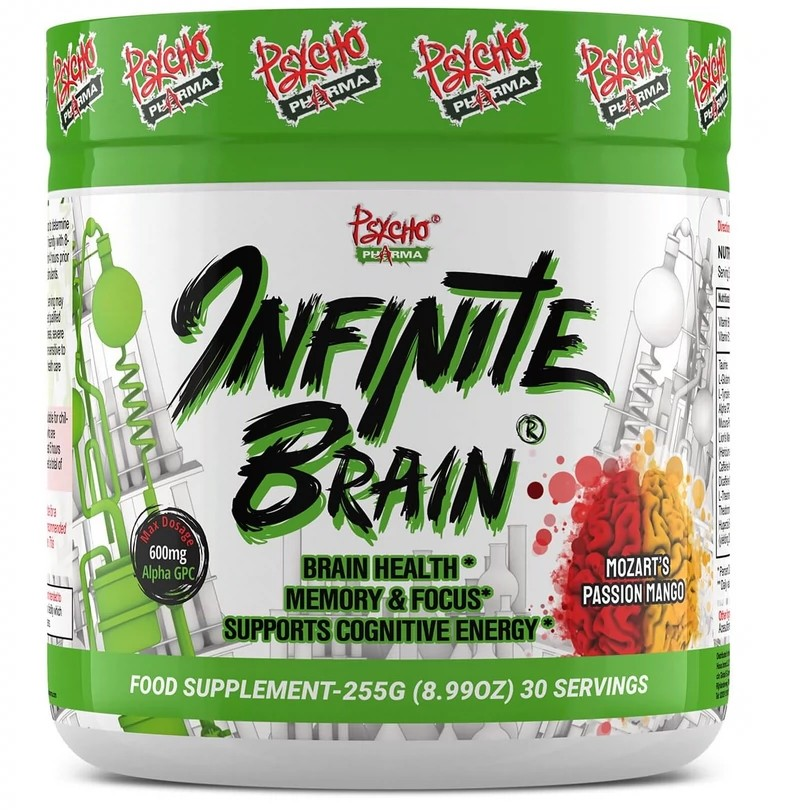 Psycho Pharma. Infinite Brain Nootropic Game Changer. Compet