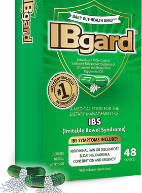 美国代购IBgard Gut Health Supplement, Peppermint Oil Capsule