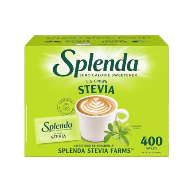 SPLENDA Stevia Zero Calorie Sweetener， Sugar Substitute P