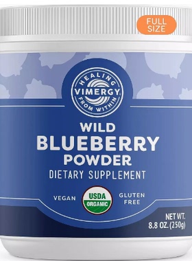 Vimergy USDA Organic Wild Blueberry Supplement Powder, 62 Se