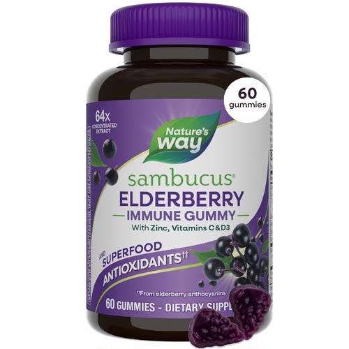Nature's Way Sambucus Elderberry Gummies for Immune Support*
