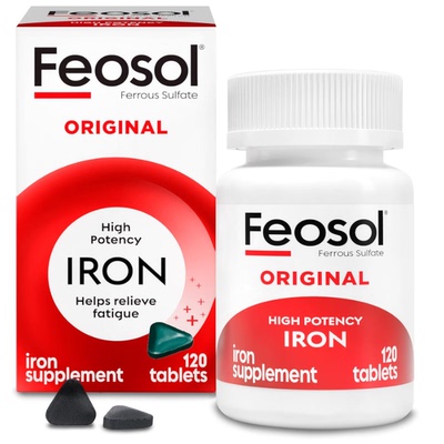 美国现货Feosol Original 65 mg High Potency Ferrous Iron