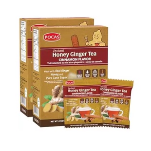 Pocas Tea Powder， Honey Ginger with Cinnamon， 20 Count (P
