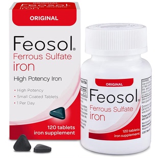 Feosol Original Iron Supplement Tablets, Non-heme, 3现货