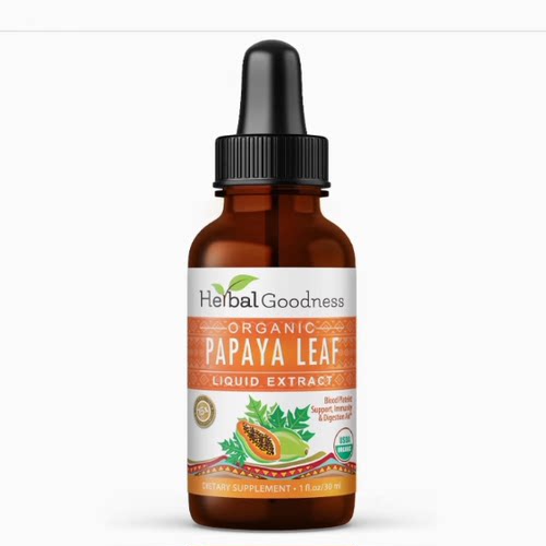 美国代购Papaya Leaf Liquid Extract for Platelets | Organic