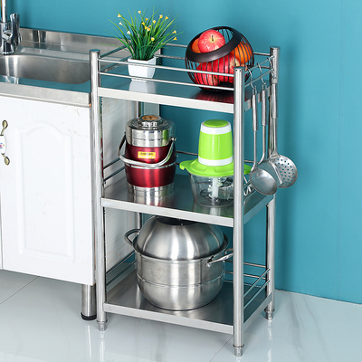 落地多层不锈钢置物架不锈钢中式