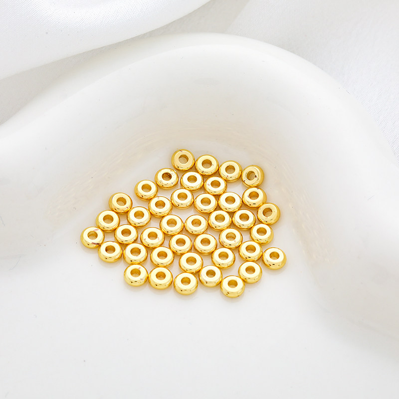 18k包金保色配件/隔片3mm/4mm隔珠diy饰品配件散珠50颗一份,饰品/流行首饰/时尚饰品新,其他DIY饰品配件,淘宝优惠券,粉丝福利购,淘宝优惠卷