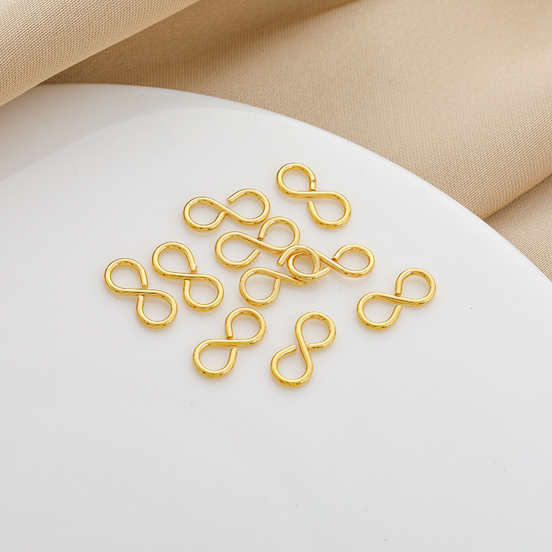 14k包金保色8字扣无限爱连接圈手链项链连接扣搭扣S扣diy饰品配件,饰品/流行首饰/时尚饰品新,其他DIY饰品配件,淘宝优惠券,粉丝福利购,淘宝优惠卷