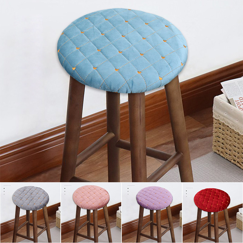 四季加棉圆凳子套罩圆形坐垫小吃饭店椅子垫加厚圆形凳子坐垫椅套,居家布艺,椅垫,淘宝优惠券,粉丝福利购,淘宝优惠卷