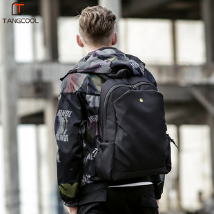 双肩包男时尚潮流韩版简约背包轻便休闲旅行电脑高中大学生书包男