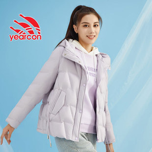 意尔康羽绒服女2024冬季新款加厚保暖短款防风面包服外套64330377