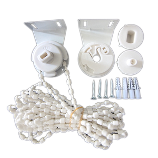 卷帘配件铁头加粗拉绳子控制器拉珠链窗帘滑轮转扣布百叶固定支架