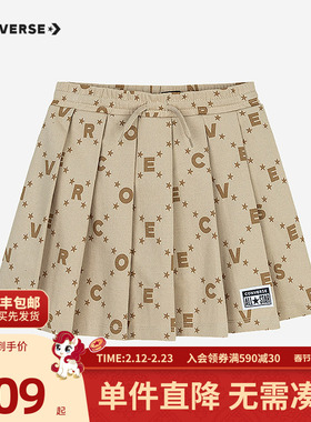Converse匡威儿童童装女童半身裙2025夏季新款百褶裙CNVG-KE-F707
