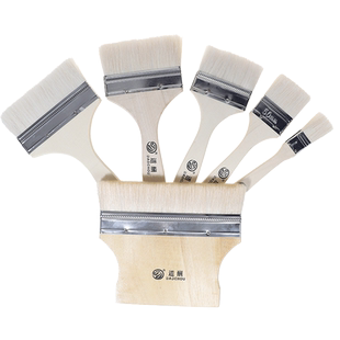 道酬羊毛刷12345英寸墙面修补涂料木柄羊毛油漆刷B5乳胶漆聚脂漆