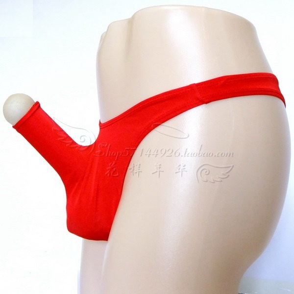 男士性感丁字裤t裤镂空jj套开口