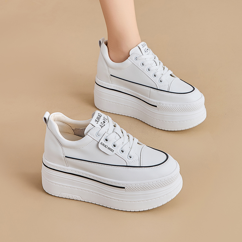 内增高女鞋9cm增高厚底小白鞋女
