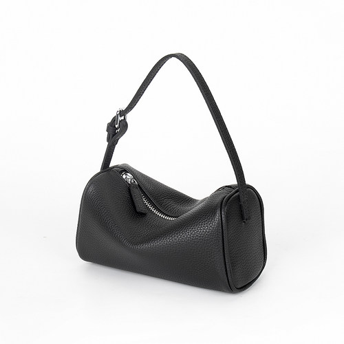 头层牛皮复古笔筒包TR90s包包