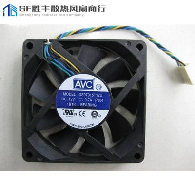 包邮原装AVC 12V 7cm 7015 4线智能温控 电脑 CPU AMD 散热风扇