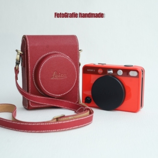 徕卡sofort2 手作手掌纹真皮相机包皮套底座背带