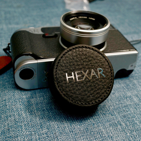 hexar af 手工真皮镜头盖 柯尼卡巧思 黑巧思 银巧思 限量版适用