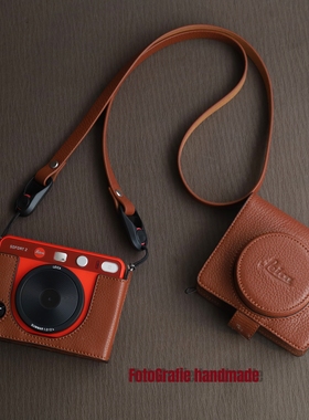 徕卡LEICA sofort2手作真皮保护套皮套底座相机包相机壳