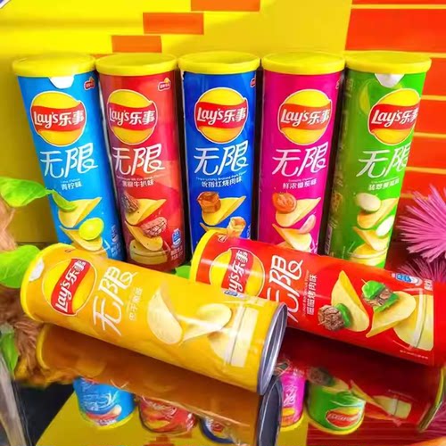清仓特价乐事薯片90g*5罐装
