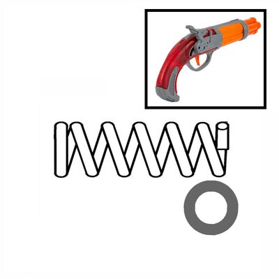 软弹枪海盗发射器弹簧提升