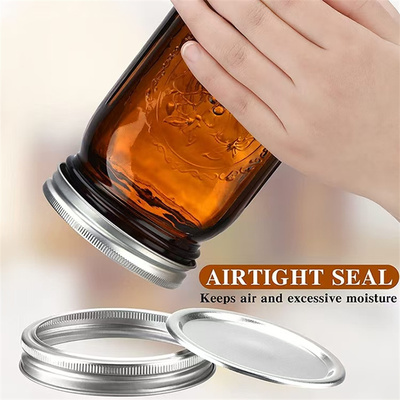 茶色美式密封罐masonjar斗草玻璃