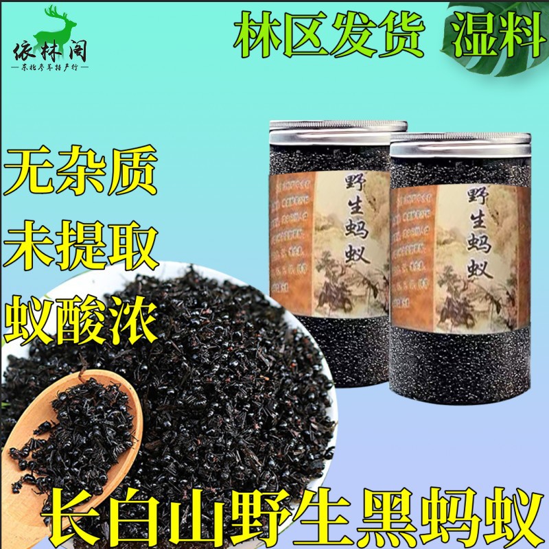 250克长白山黑蚂蚁大颗粒东北大粒拟黑多刺蚂蚁吉林山蚁