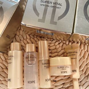 艾诺碧IOPE亦博黄金肌活滋润保湿抗皱细纹水乳精华眼霜面霜套装