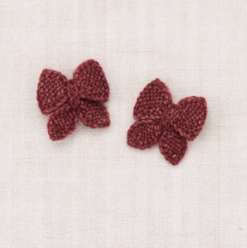 羊毛蝴蝶结发夹羊毛发夹可爱