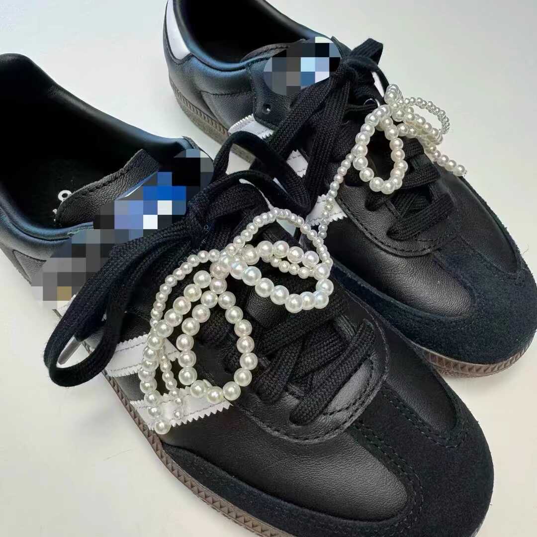 韩国ins同款鞋带配饰珍珠挂链