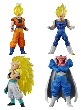 [全款预售] 七龙珠HG人偶04 魔人布欧篇 孙悟空摆件扭蛋玩具