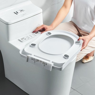 马桶盖子家用通用配件坐便盖通用厕所板加厚坐垫圈子母坐便器