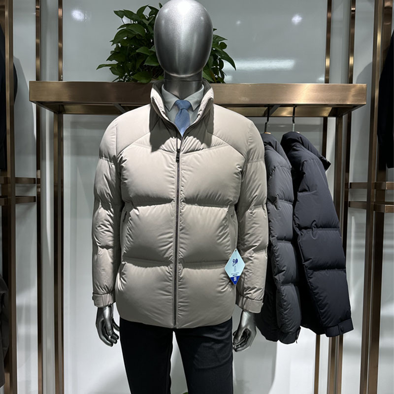 加厚直充绒男士羽绒服面包服短款