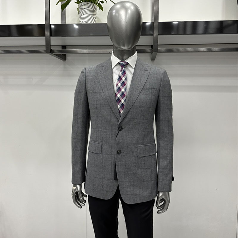 依文专柜断码处理男士休闲西服上衣进口绵羊毛面料时尚修身3980元