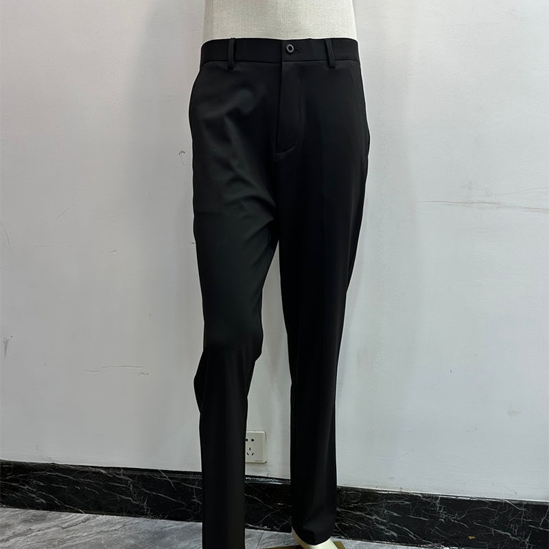 宽松版26春夏款男士休闲裤直筒 微弹腰围免烫舒适机洗商务休闲2色