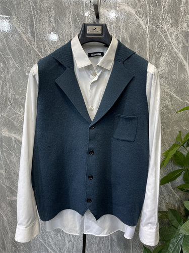 21新款男士毛背心西服抗起球商务