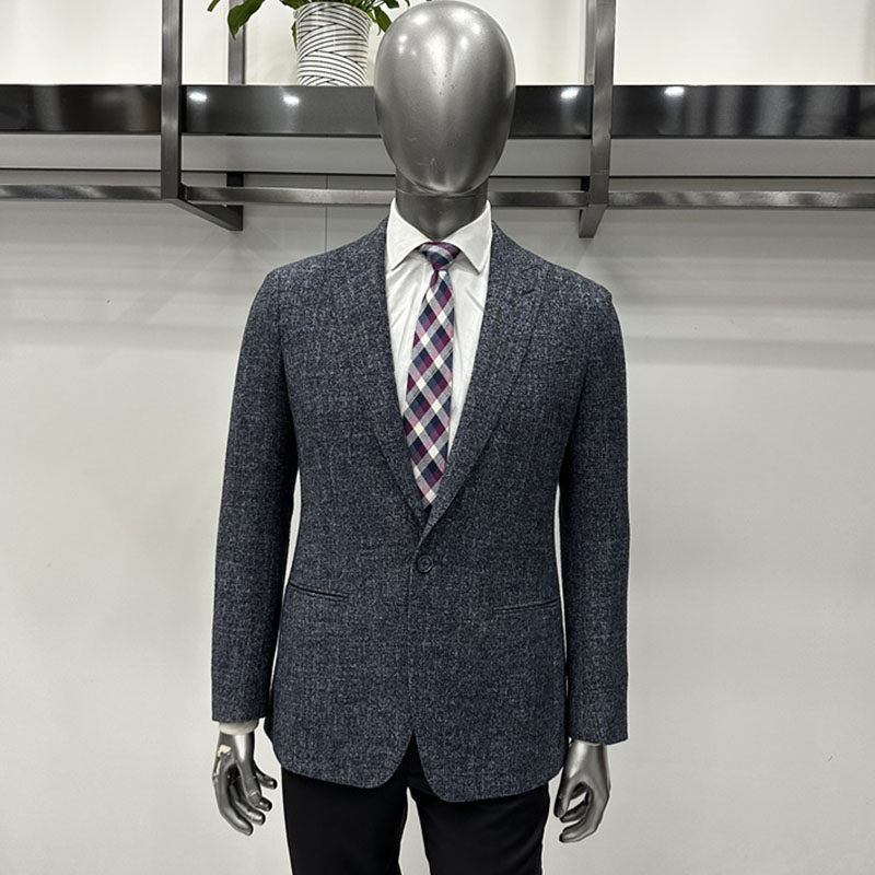依文专柜断码处理男士休闲单西服上衣羊毛蚕丝面料时尚修身3280元
