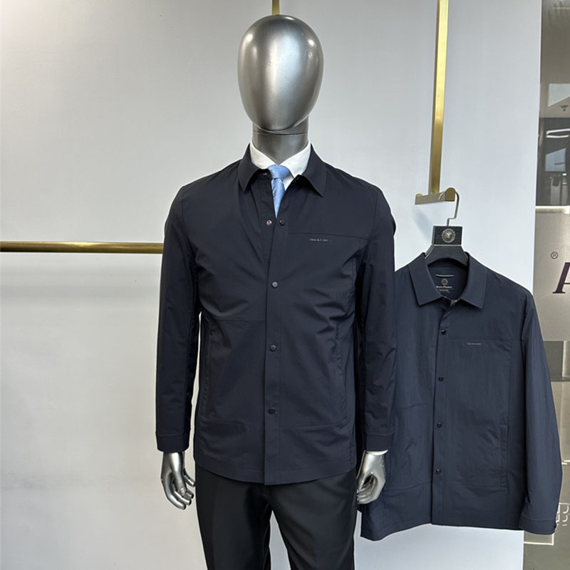 意则品牌男士夹克外套翻领派克款