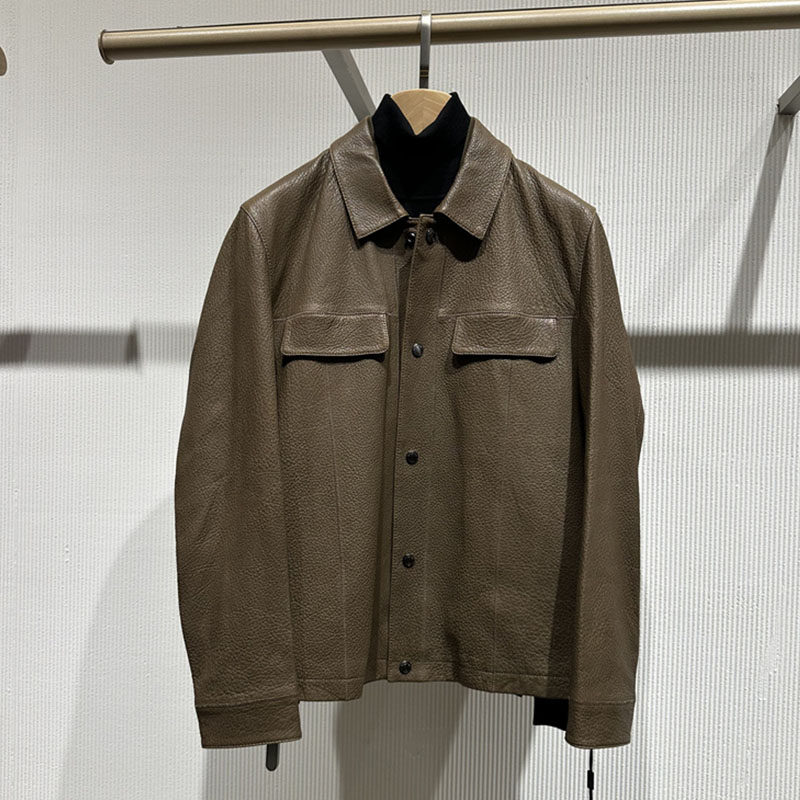 依文专柜正品春秋男士羊皮皮衣荔枝纹计时尚休闲翻领短款夹克外套,男装,皮草,淘宝优惠券,粉丝福利购,淘宝优惠卷