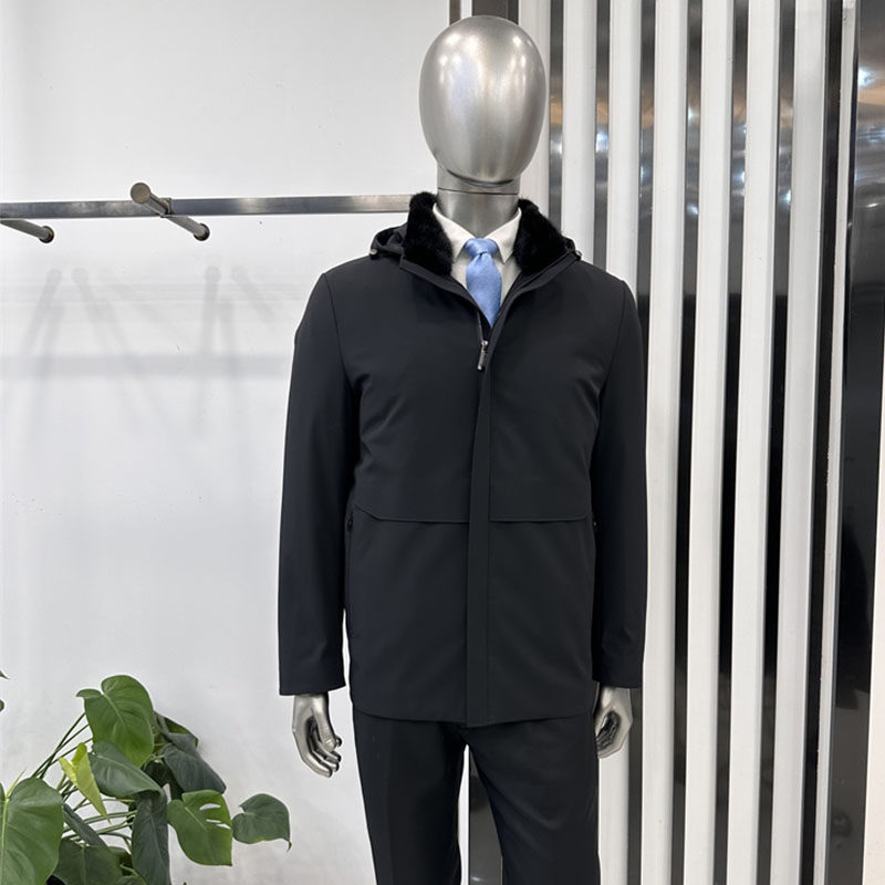 回馈25新款男士尼克服外套连帽水貂毛立领全兔毛内胆均可脱卸上衣,男装,皮草,淘宝优惠券,粉丝福利购,淘宝优惠卷