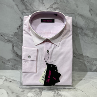 处理 依文专柜诺丁山品牌男士长袖衬衫 施华洛钻扣商务修身1480元