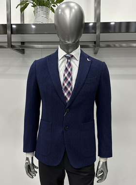 依文专柜断码处理男士休闲单西服上衣 100绵羊毛厚时尚修身6980元