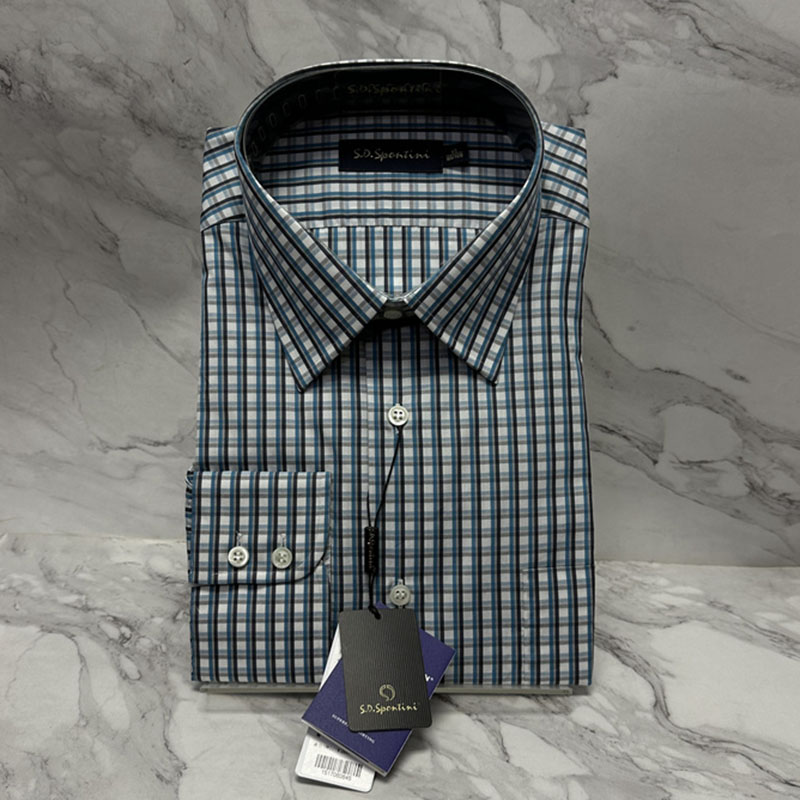 男士长袖衬衫意大利进口料100%棉