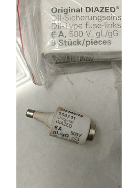 DIAZED保险管5SB231,6A 500V,原装正议价产品
